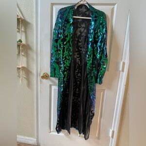 Southern Fried Chics Sequined Duster size XL